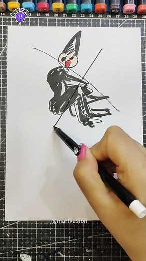 Drawing Cone Zone Doctor Nowhere Creature👁️😰 #analoghorror #doctornowhere #horror #creepy #drawing