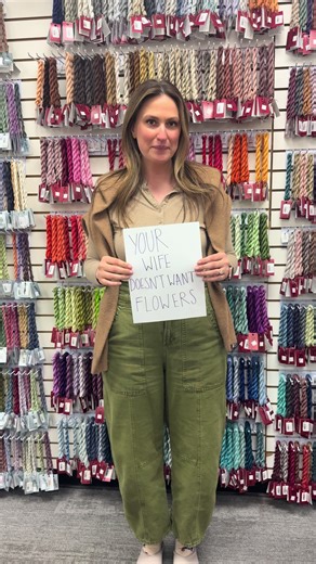 Your wife doesn’t want flowers… She wants to shop our Valentine’s Day sale!! 14% off for weekend in store and online! (Edit: sale is this weekend only) ##ndlpt##sale##lns##valentines##needlepoint