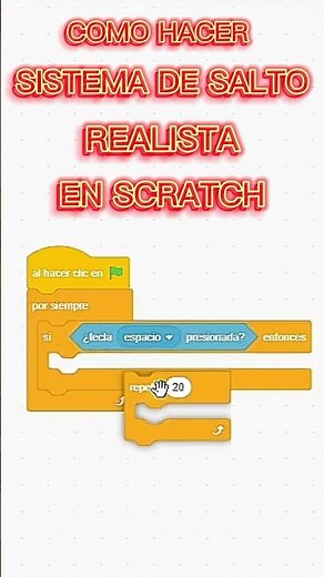 Como hacer un sistema de salto realista en scratch