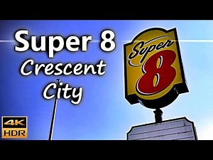 Super 8 by Wyndham a budget-friendly Motel in Crescent City / California, USA / 4K HDR