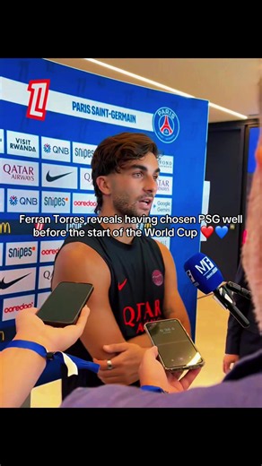Ferran Torres reveals having chosen PSG well before the start of the World Cup ❤️💙 #ferrantorres #psg #spain #worldcup #barcelona