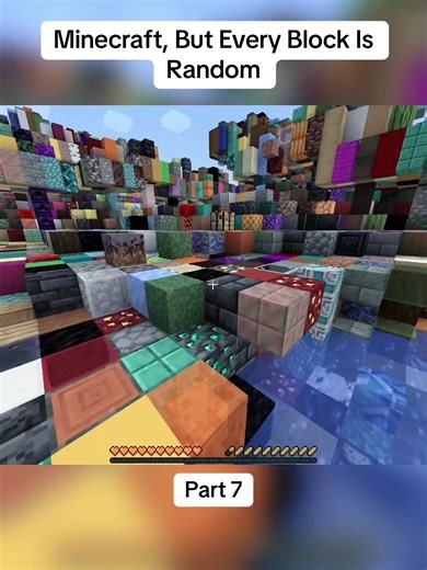 Minecraft, But Every Block Is Random #Minecraft #fyp | minecraft