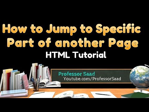 How To Create a Jump Link to a Specific Element on another Page | HTML Tutorial