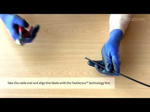 Round Breakable Drop Cable Recommended Stripping Practice