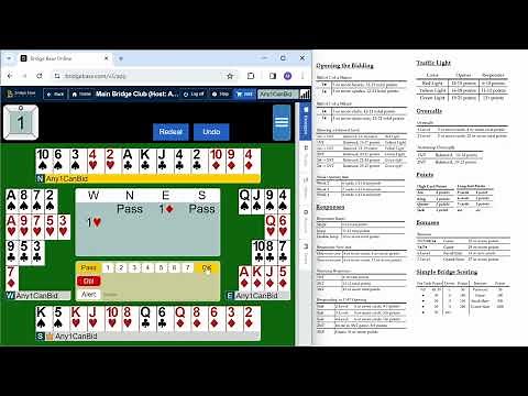 Beginner Bridge Bidding 1