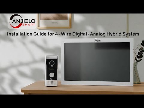 Anjielo 4-wire video intercom FHD1080P touch screen installation video