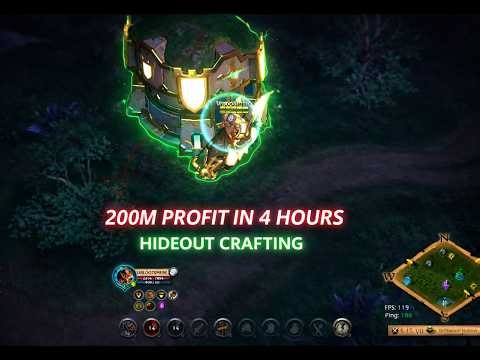 200M Profit in 4 hours by crafting in the blackzone - Albion Online Crafting #3