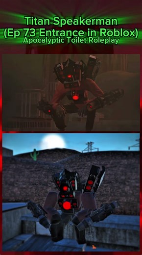Titan Speakerman Entrance in Roblox! | #shorts #skibiditoilet #utsm #tsm #titanspeakerman #skibidi