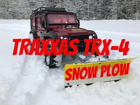 Traxxas TRX-4 - RC Snow plowing