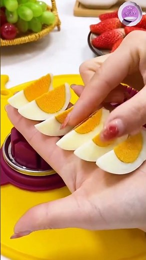 Crinkle Cutter 2-in-1 Egg Slicer & Cutter Stainless Steel Egg Cutter Kitchen Gadgets #viralvideo