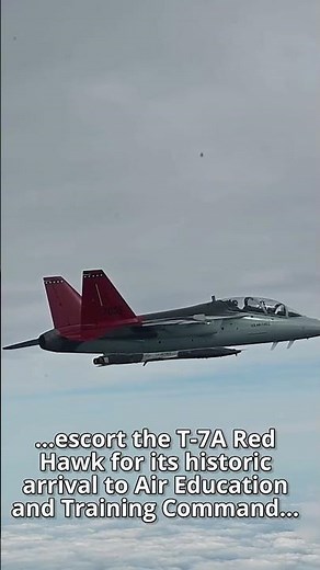 Air Force's first T-7A Red Hawk training jet arrives