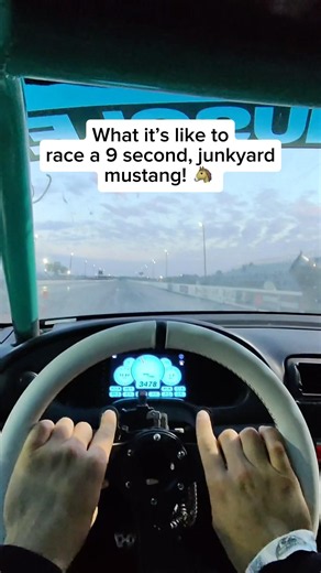 WHAT IT’S LIKE TO RACE A 9 SECOND, JUNKYARD MUSTANG!