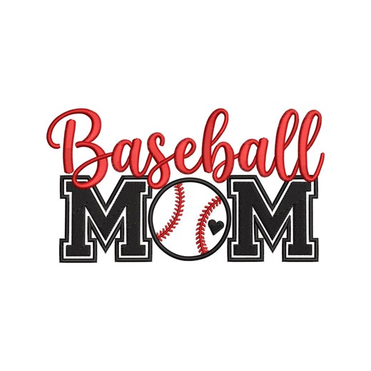 Baseball Mom Embroidery Design, Baseball Mama Embroidery Design, Mom Baseball Machine Embroidery, Baseball Mothers Day Gift Embroidery Files - Etsy