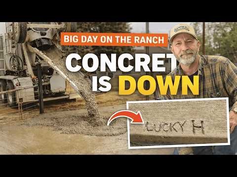 Pouring Concrete for Our Pig Pens | Ranch Build Update