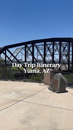 SAVE this for a Yuma Day Trip Itinerary 🫶 Did you know Yuma, Arizona is the sunniest place in the world? ☀️ you have to check it out! Here’s what we did: Stop at the Yuma Territorial Prison State Park - learn about the Wild West history. It’s SO interesting, even for the kids. We’ve done this multiple times now and find it just as cool. $10 for adults, $5 youth 7-13 and free ages 6 & under @yumaterritorialprison Eat lunch at the brand new Panda Express! @officialpandaexpress We love the family