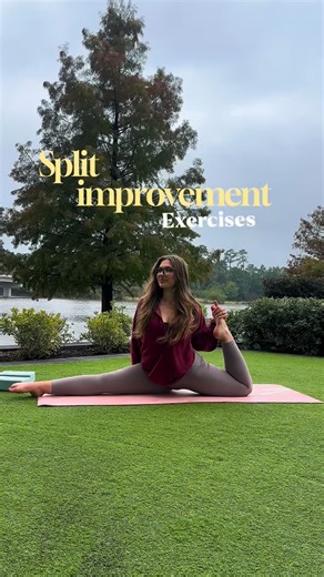 Bella | Health & Wellness Coach on Instagram: "Who said flexibility is something you’re just “born with”? You can become flexible at ANY age the same way you can build muscle, get stronger, and improve your health at any age. Your body adapts when you give it the right work. 🙌 This split-enhancement routine is proof: consistency + proper stretching = results. You don’t need to be a dancer or start young you just need to show up for your body. I 100% recommend anyone in the fitness industry (or 