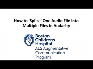 How to 'Splice' One Audio File into Multiple Files in Audacity