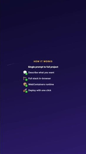 Bolt.new: One Prompt to Full Stack App #vibecoding #shorts #boltnew