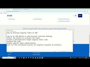 How to Activate Digital Token on UOB