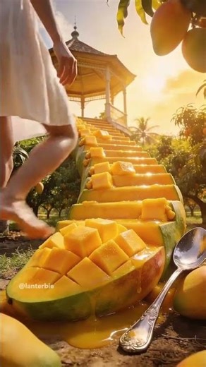 Walking on Giant Grapes Stairs 🍇 | Satisfying Visual Short