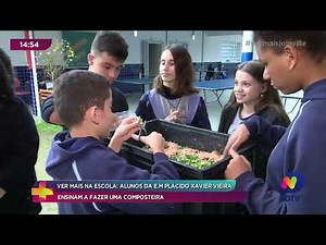 Ver Mais na Escola: alunos da EM Plácido Xavier Vieira ensinam a fazer uma composteira