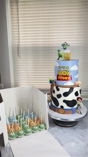Toy Story Baby Shower Setup — “It’s a Boy Story” Dessert Table