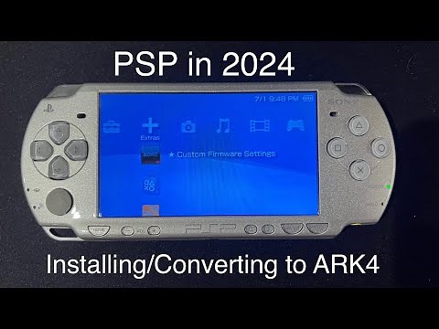 PSP in 2024: Installing or converting to the latest ARK4 (online method).