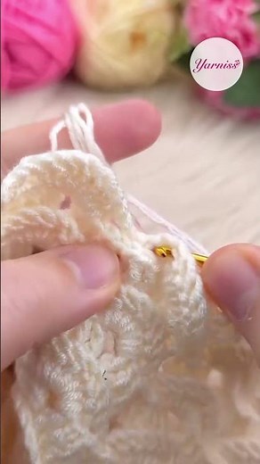 🧶✨ Crochet Shell Stitch Pattern — Elegant Textured Wave Tutorial 🤍