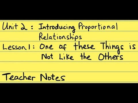 7th Grade Illustrative Mathematics: Grade 7; Unit 2; Lesson 1: Teacher Notes