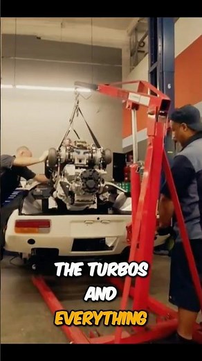 Twin Turbo V8 into Pantera: The Tightest Engine Swap! #shorts
