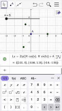 Irregular polygon with draggable point in #geogebra