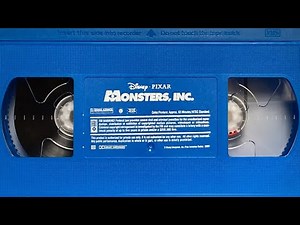 Monsters Inc Collector’s Edition 2002 VHS Fullscreen THX Tex 2 Moo Can📼📺SD TV📺Bish💥1 1992💥