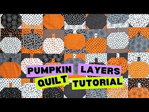 Easy Pumpkin Quilt Tutorial Beginner Friendly Sewing #quilting #quilttutorial
