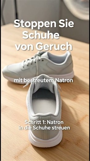 Stoppen Sie Schuhe von Geruch mit bestreutem Natron #Shorts