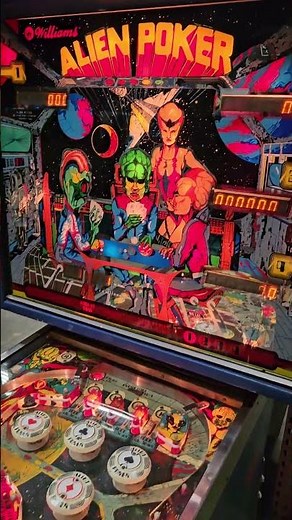 ALIEN POKER PINBALL by WILLIAMS #auction