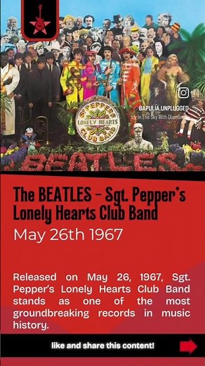 THE BEATLES - Sgt. Pepper's Lonely Hearts Club Band (1967) #Beatles #Rock