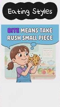 Learn some eating styles 🙋🌭🥪🍎 #englishvocabmastery #food #vocabulary