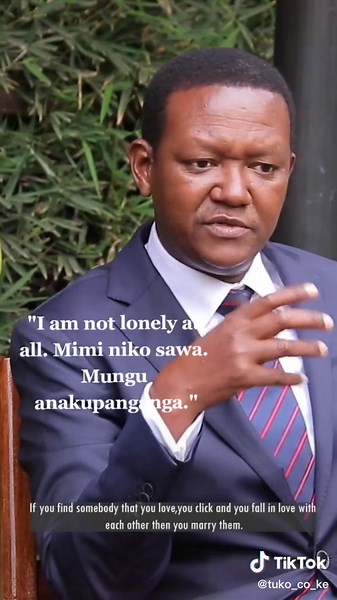 Alfred Mutua: Not Lonely and Embracing Life