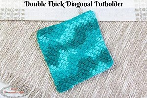 Amazing Crochet Potholder - Double Thick Diagonal Free Pattern