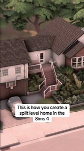 Creating a Split Level Home in The Sims 4 #thesims4 #sims4 #sims