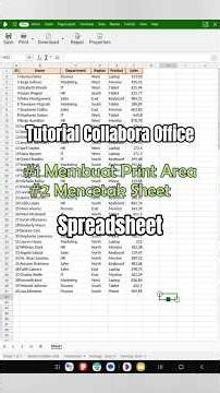 Create a print area and print a spreadsheet in Collabora Office #android #office #free #spreadsheet