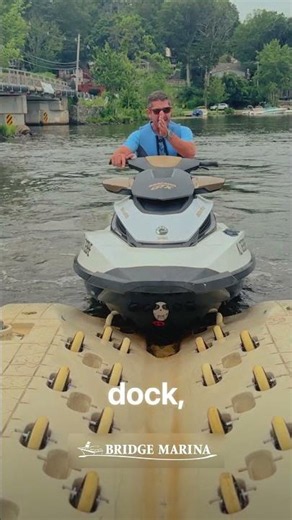 The Key to Pulling onto a PWC Dock: Bridge Marina PWC Tip #shorts
