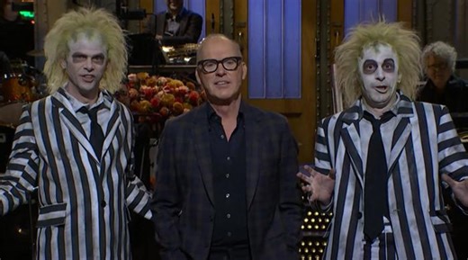 Michael Keaton’s SNL monologue takes hilarious turn with Beetlejuice antics