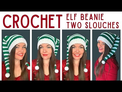 Crochet Christmas Hat | Crochet Elf Hat (Pigtails)