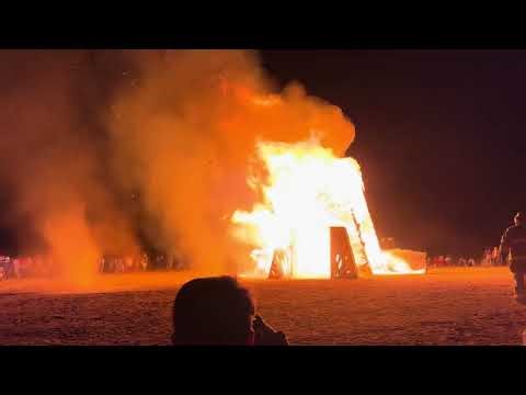 Saguaro Man 2024 temple burn