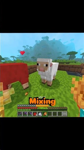 Minecraft Color Mixing Logic! 🔴 + ⚪ = ? #shorts