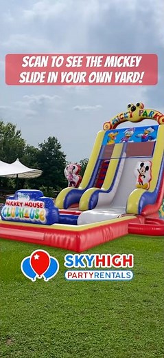 Mickey Mouse Water Slide with Pool | Disney Fun for Texas Summer Parties