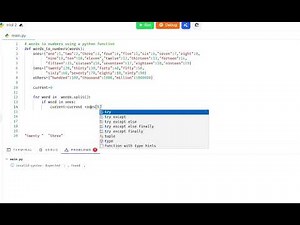 program for converting Words to numbers in python