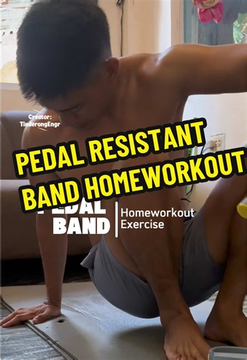 Target Your Abs and Arms with a Pedal Resistant Band Workout