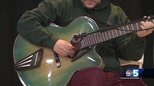 Priceless Arch Top guitars shown off at Christ the King School in Burlington, Vermont